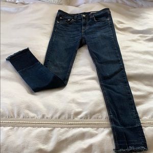 Rag & Bone “10 inch Capri” skinny denim jeans sz25